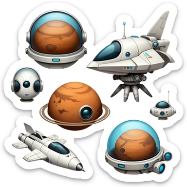 Can you create a telegram sticker pack with a characters from the Mars express movie, please sticker