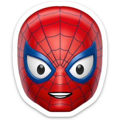 Spiderman Lego head sticker