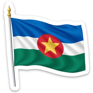 Crie um emoji da bandeira do estado do Paraná que fica no Pais Brasil sticker