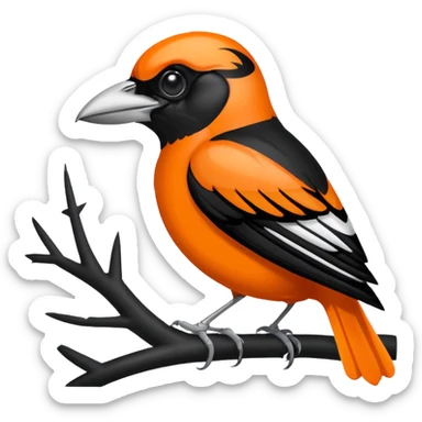 Baltimore Oriole and Baltimore Raven  logos sticker
