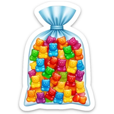 bag of gummy bears sticker