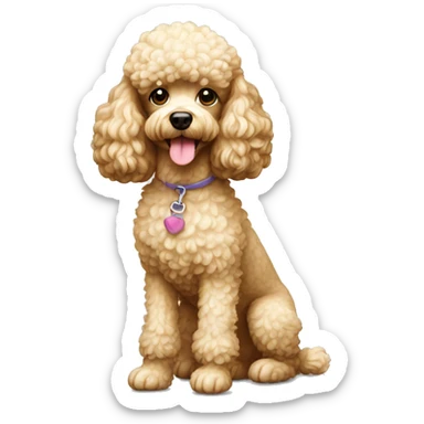 Dog Poodle Toy  sticker