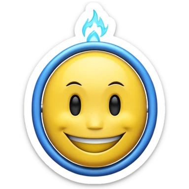 Smiley foudroyé sticker