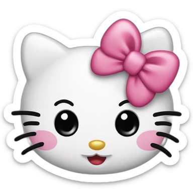 Hello kitty qui tire la langue  sticker