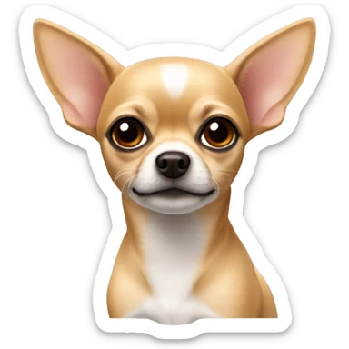 Chihuahua with hiena colour sticker