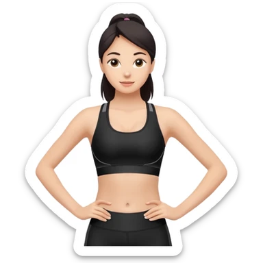 LADIES SPORTS BRA sticker