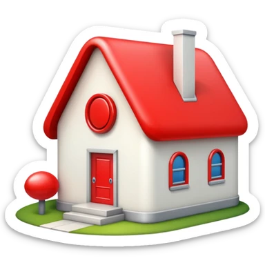 A red pill house  sticker