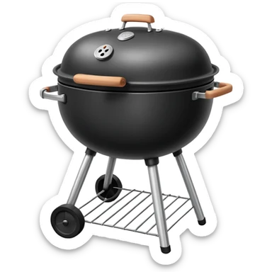 Charcoal grill sticker