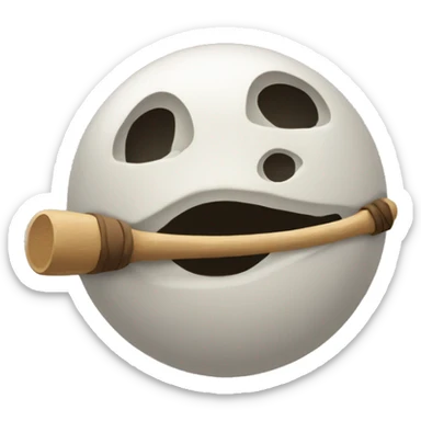 balls with stick in the middle sticker