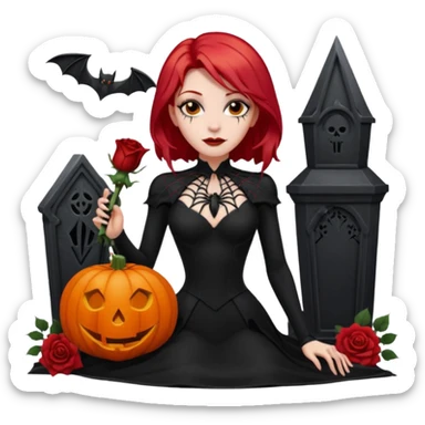 Chris motionless  🕸🦇🎃🥀⚰️🖤🪦🎶🎤👩‍🦰 sticker