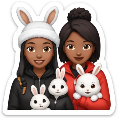 Black people gang banging snkw bunny girl sticker