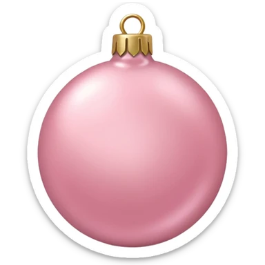 the color is baby pink its still christmas themed and aesthetic sticker