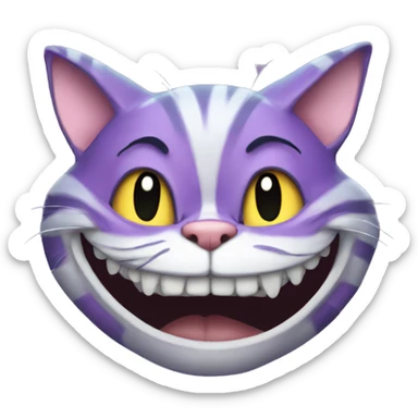 cheshire cat sticker