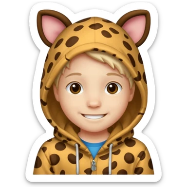 Animal Hoodie Kid sticker