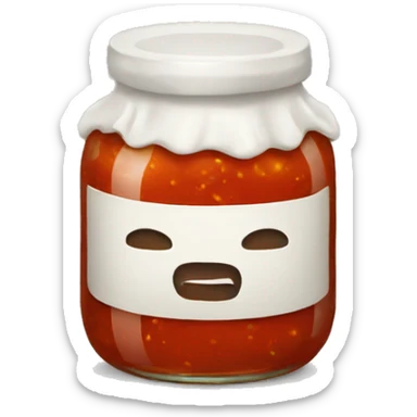 cool sauce jar sticker