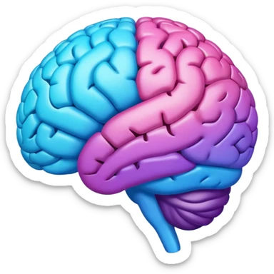 emoji brain color of google sticker