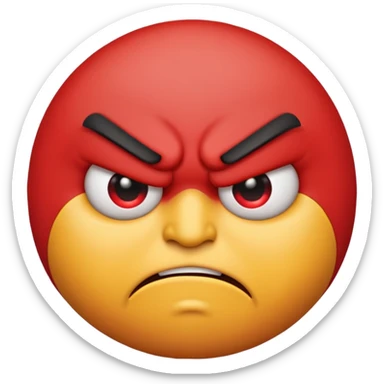 an angry emoji sticker