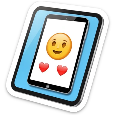 Cria um emoji de um tablet do Android sticker