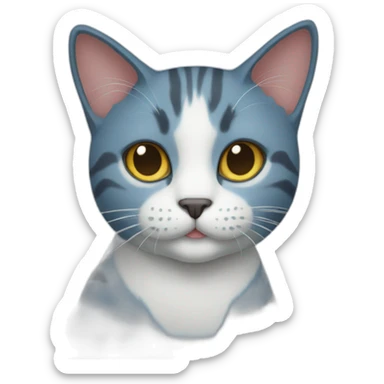 Blue Hearth Cat sticker