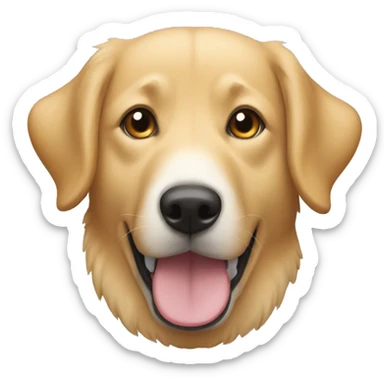 retriever and jindo mix  sticker