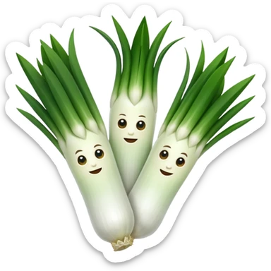 green onion emoji sticker