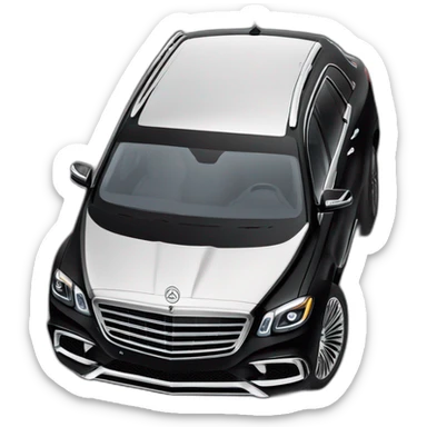 Maybach gls 600 black and white sticker