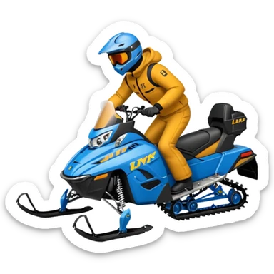 Lynx brand snowmoblie wheelies sticker