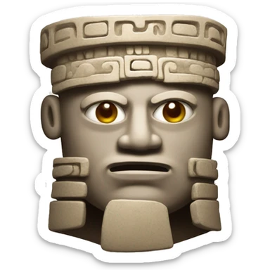 a "Cabeza Clava" of the "Chavin Culture" Inkanapolis sticker