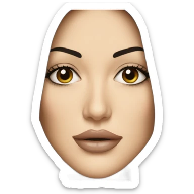 Monica bellucci face sticker