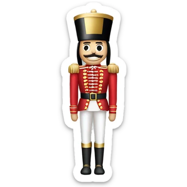 christmas nutcracker full body sticker