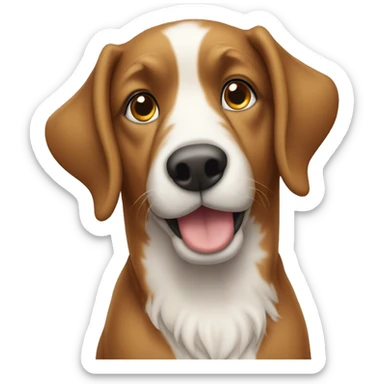 Male ein Hund der wie ein Pferd aussieht  sticker