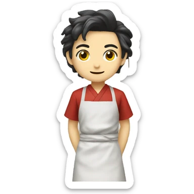 Cocina japonesa con Yuta  sticker