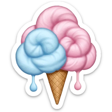 Cotton candy sticker