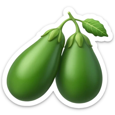 green brinjal sticker