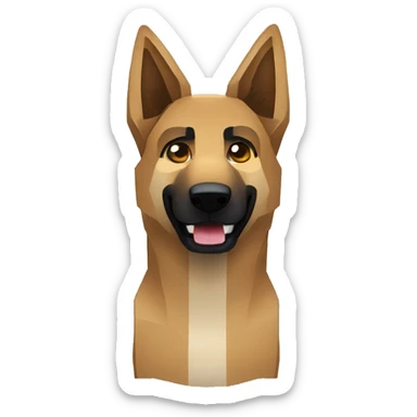 Minecraft wolf German shepherd dog Alsatian gsd dog sticker