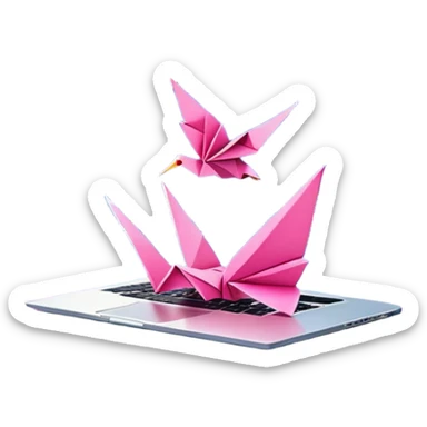 “VIBE25:Tokyo — neon cityscape 🌆 + Mount Fuji 🗻 + cherry blossoms 🌸 + laptops 💻 + origami cranes 🕊️, modern meets traditional, bold and futuristic.” sticker