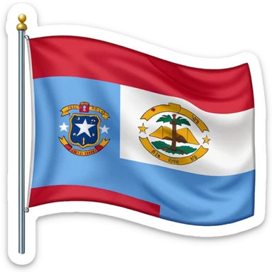 North Carolina state flag sticker