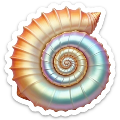 conch shell sticker