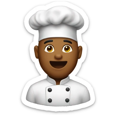 Chef kiss emoji face sticker