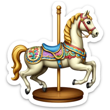 Carousel horse
 sticker