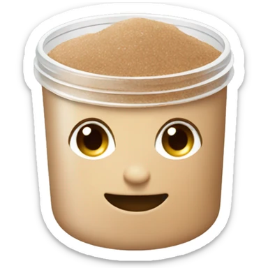 light brown body scrub pot sticker