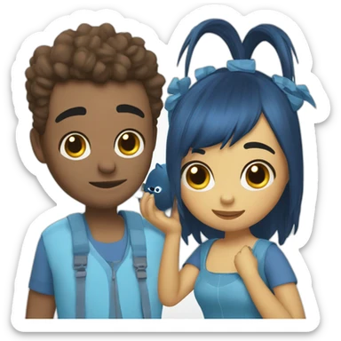 Bluey and bingo plays doll sticker