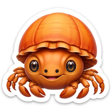 Kawaii Hermit crab sticker