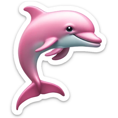 Pastel-pink-colors-dolphin sticker