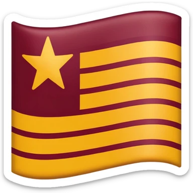 I want a flag like france but colors are maroon ,gold,maroon sticker