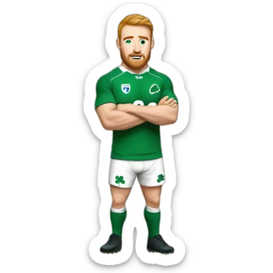 Irish rugby player sticker