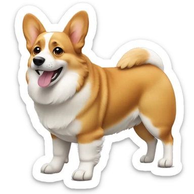 Corgi shaking its buttocks  sticker
