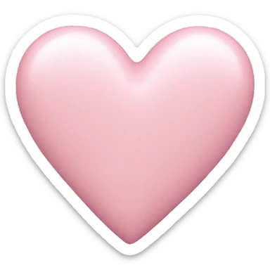 Pastel pink heart sticker