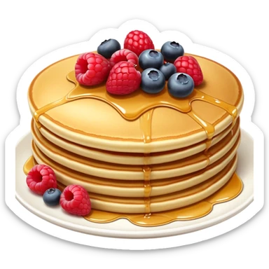блинчики с ягодами  sticker