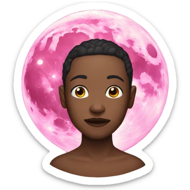 Reality Pink moon  sticker